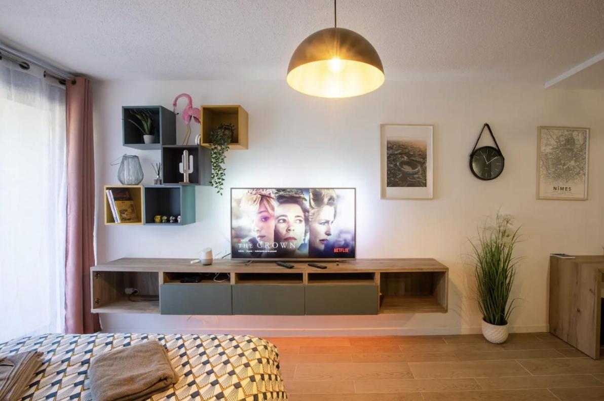 Studio Terrasse & Parking Gratuit En Residence Ним Екстериор снимка
