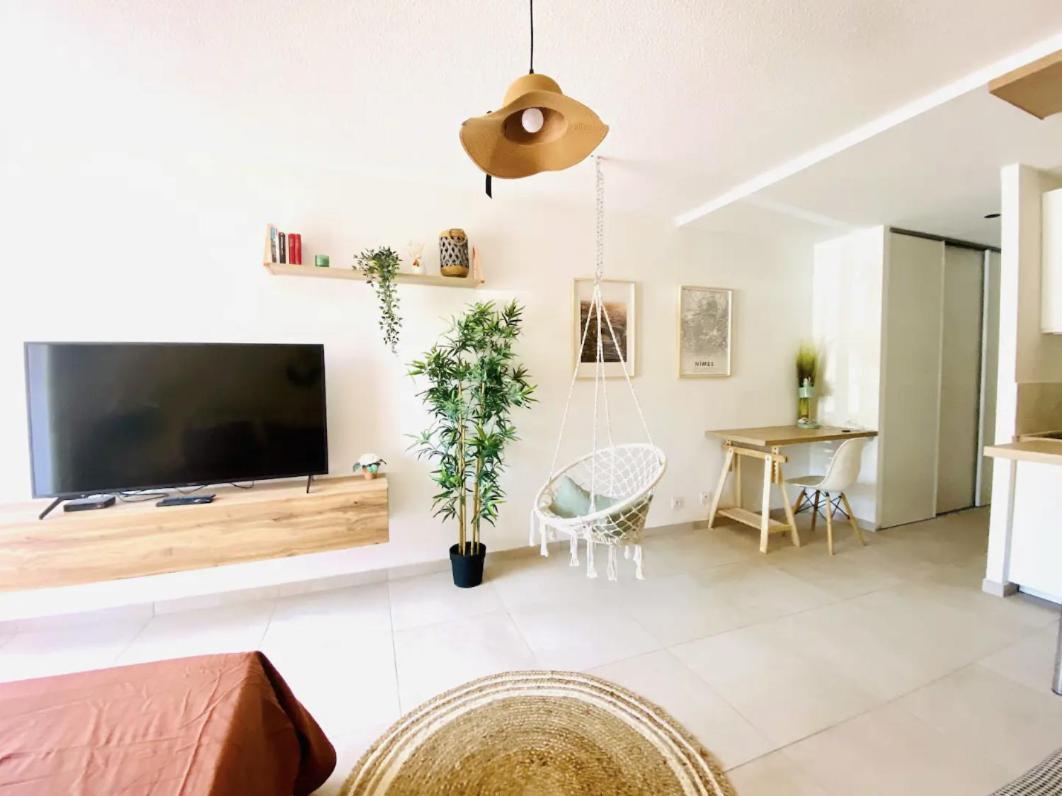 Studio Terrasse & Parking Gratuit En Residence Ним Екстериор снимка